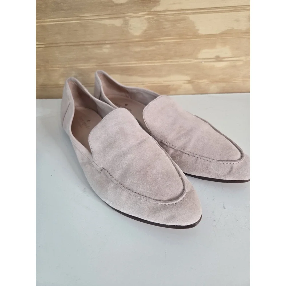 Kate Spade New York Pink Suede 10.5 Flats Slip-On women Loafer Shoes Business‎